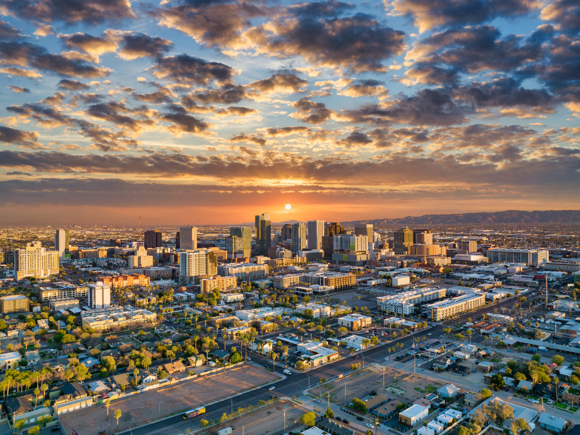 Phoenix, Arizona, USA Downtown Skyline Aerial