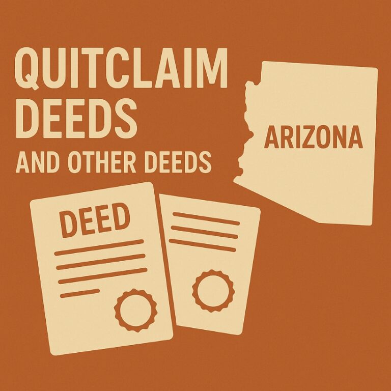 Quitclaim Deeds and Other Deeds in Arizona - Gottlieb Law