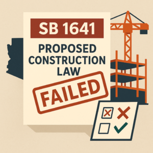 SB 1641 - Arizona Construction Defect Reforms - Gottlieb Law