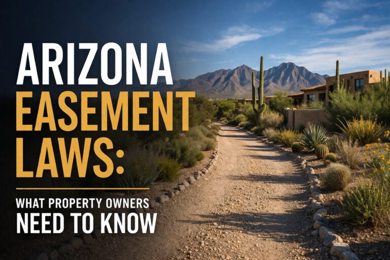 Arizona Easement Laws - What Property Owners Need To Know - Gottlieb Law