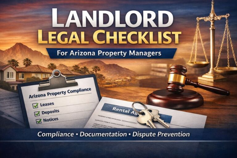 Landlord Legal Checklist for Arizona Property Managers - Gottlieb Law