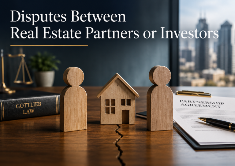 Disputes Among Real Estate Partners or Investors - Gottlieb Law